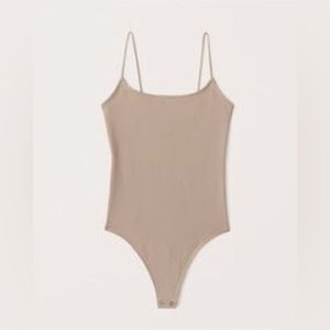 Abercrombie Beige Seamless Cami Bodysuit